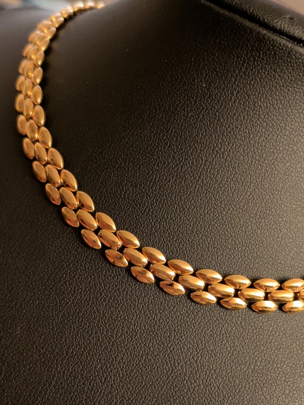 Gold-Tone Women’s Double Row Chain Necklace